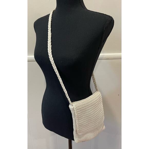 The SAK White/Cream Crochet‎ Crossbody/Shoulder Bag/Purse - Picture 2 of 4
